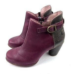 El Naturalista Colibri Ankle Boot 36 Multicolor Leather Heeled Bootie Womens
